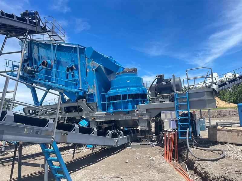 mobile crushing station