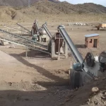 Rock pulverizer machine in a complete stone crushing and screening line 2026