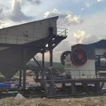 DBM heavy-duty vibrating feeder handling primary rock loading